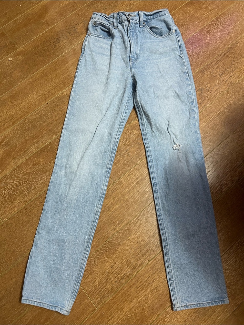 Light Levi’s Light Blue Wash High Slim Straight Leg Jeans